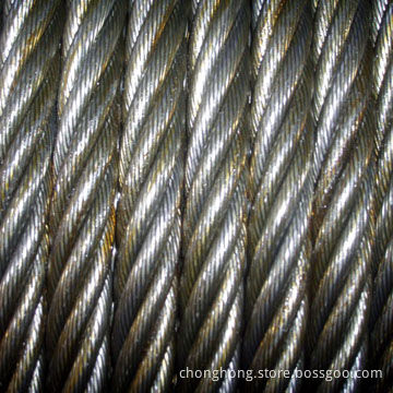 Galvanized Steel Wire Rope for Deep Drilling Equipment, with 1570 to 1870N/mm² Tensile Strength